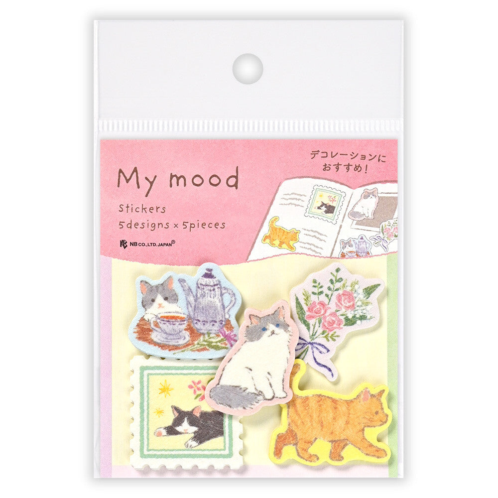 Scrapbook decorations stickers, My mood (pink)