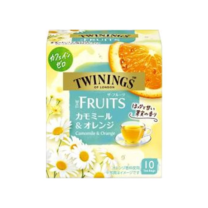Kataoka x TWININGS THE FRUITS Caffeine-free Fruity Tea Bags (Chamomile and Orange Flavor) 10 Bags