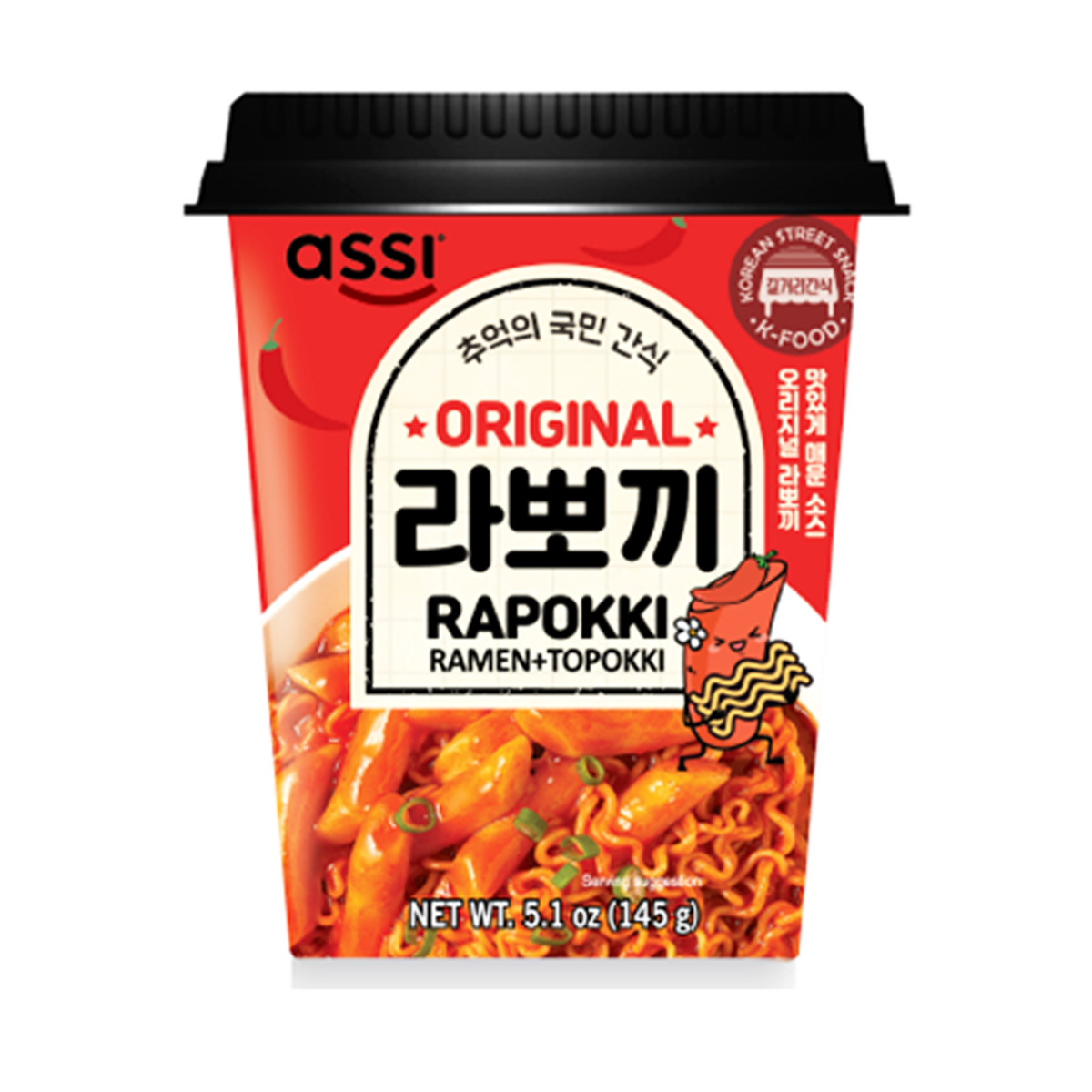 ASSI Spicy & Sweet Rapokki (Ramen + Topokki)