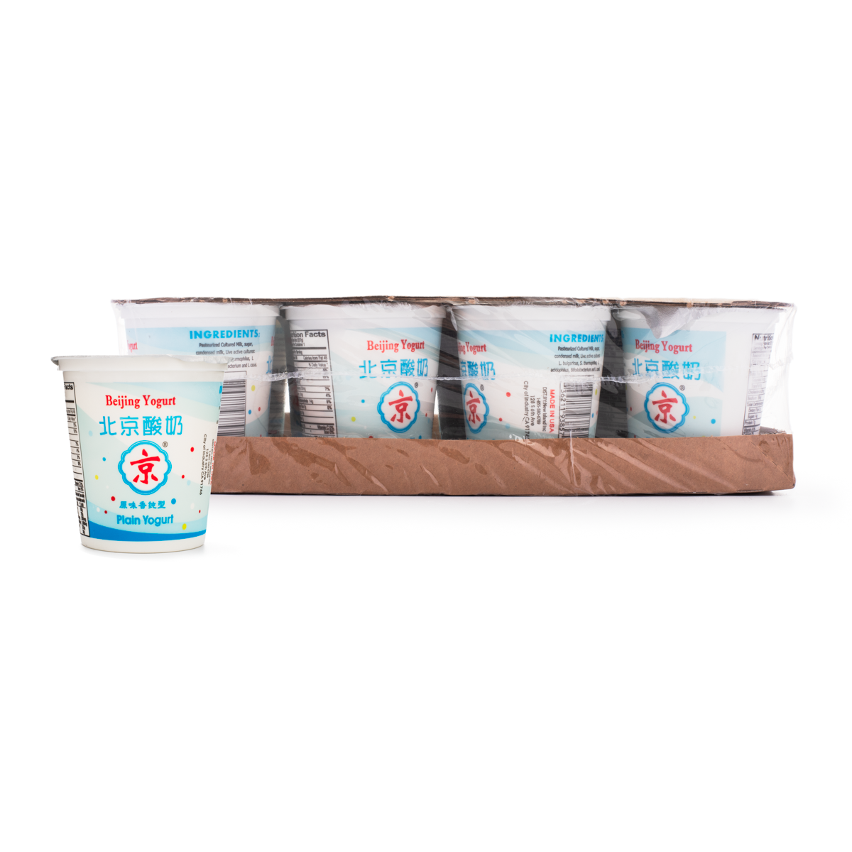 BeiJing 8 oz Plain Yogurt JING whole case