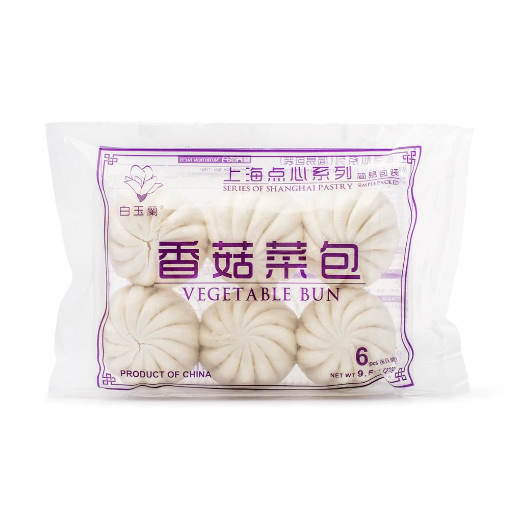 BYL Vegetable Mushroom Bun 6PC Frozen 9.5OZ.