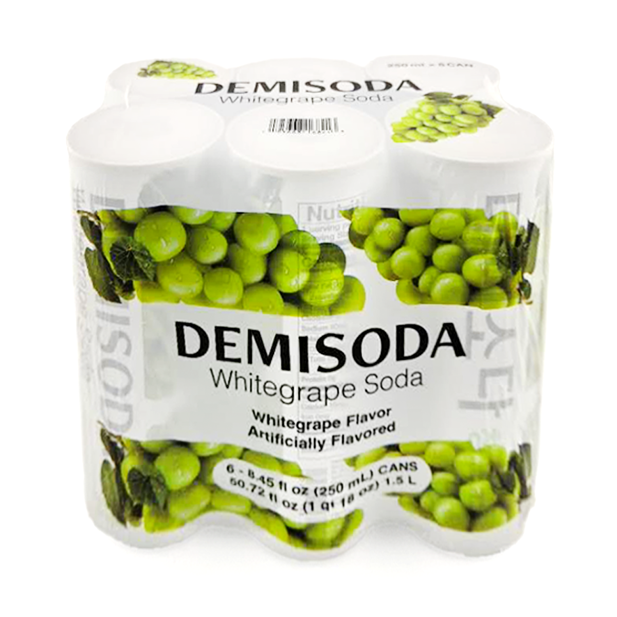 DEMISODA White Grape Soda Drink 250 ml - 1 Unit