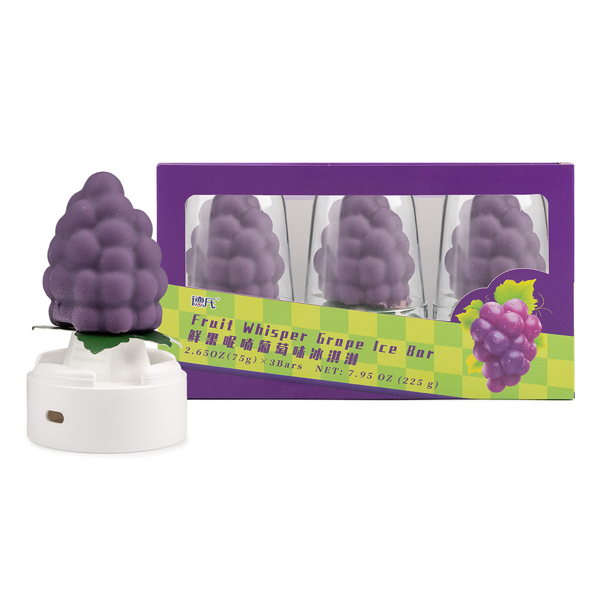 Deshi Fruit Whisper Grape Ice Bar(75g x 3pc)