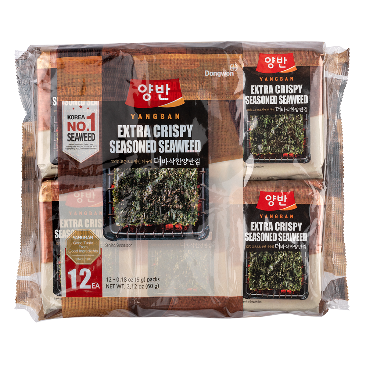 Dongwon Seasoned Laver(Sesame Oil) Extra crunch (5G*12)