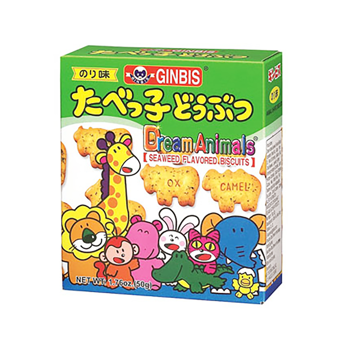 Ginbis Animal Biscuits Seaweed