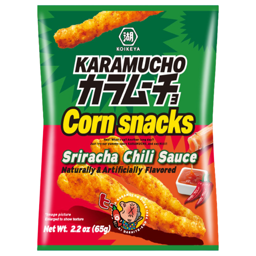 KOIKEYA KARAMUCHO CORN SNACKS SRIRACHA CHILI SAUCE
