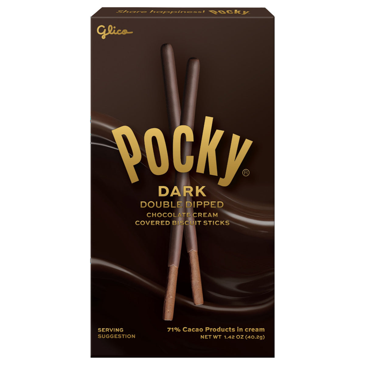 GLICO POCKY DARK DOUBLE DIPPED CHOCOLATE CREAM