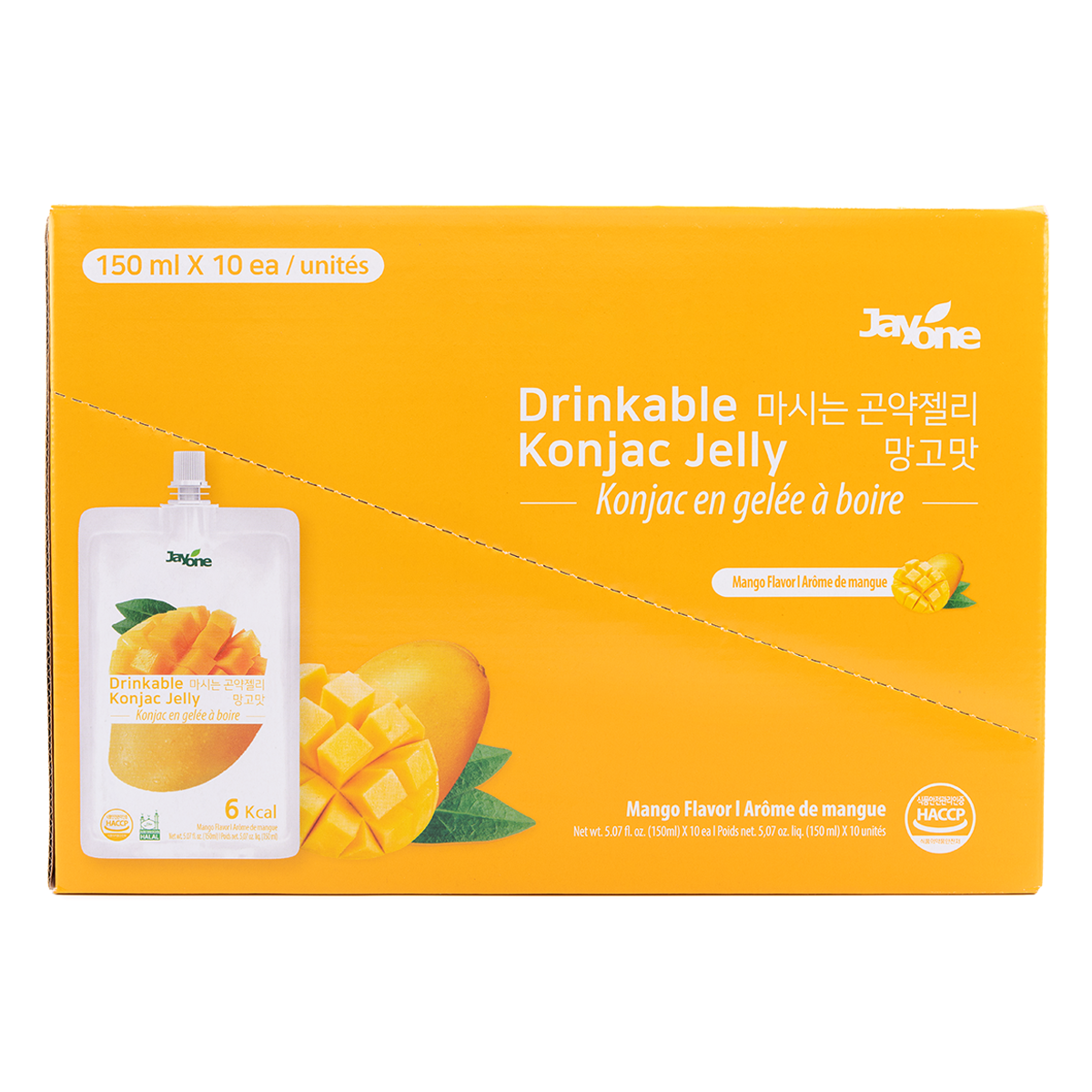 JAYONE Konjac JELLY.B Mango 150ml x 10