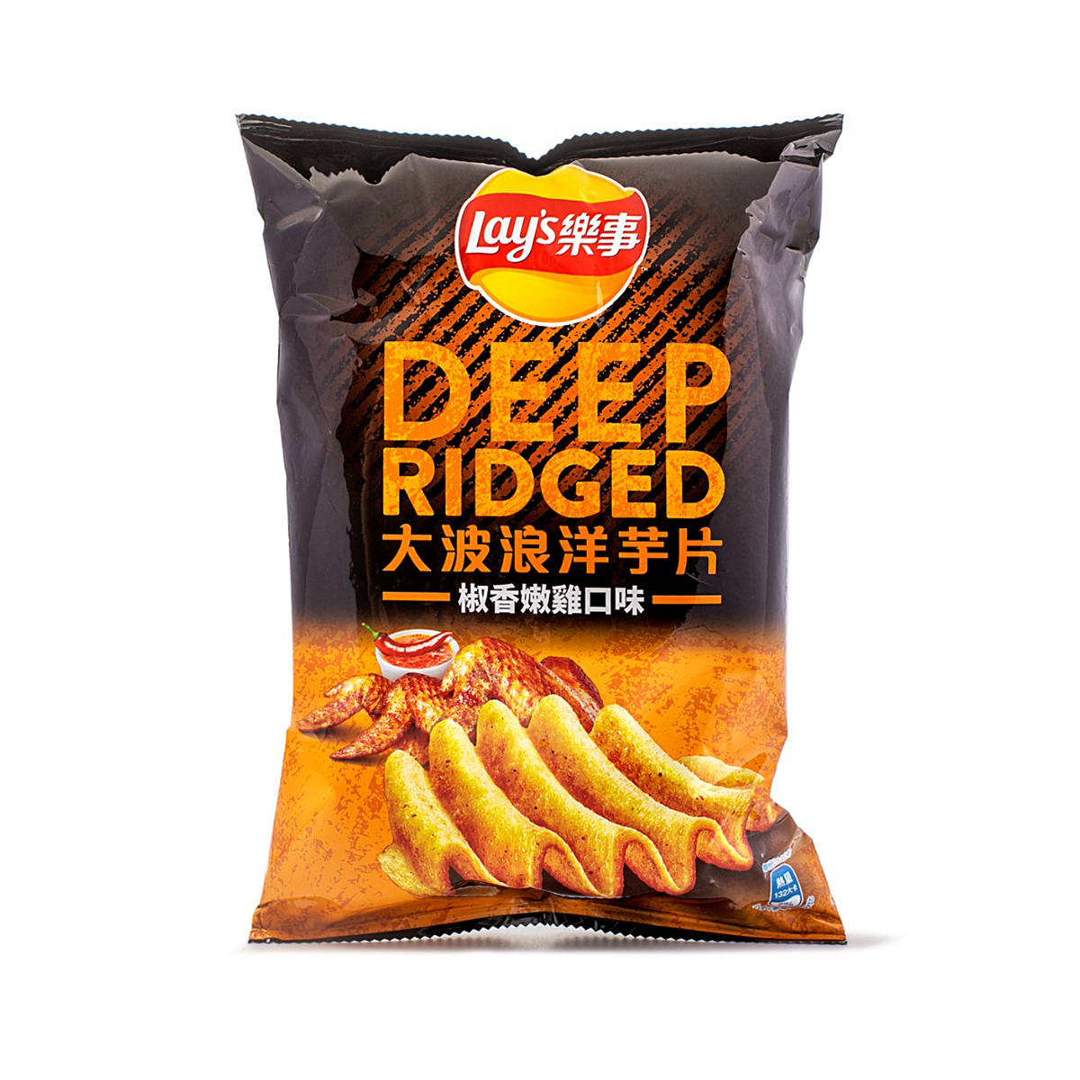 Lay's Deep Ridged Pepper Chicken Flavor