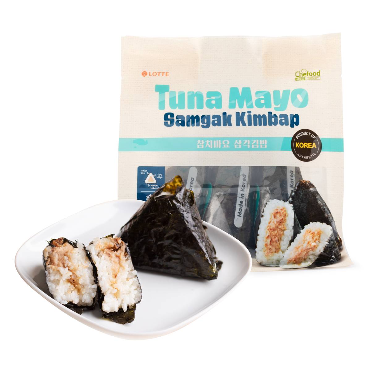 Lotte Chefood Samgak Kimbap Tuna Mayo 110g X 3pcs