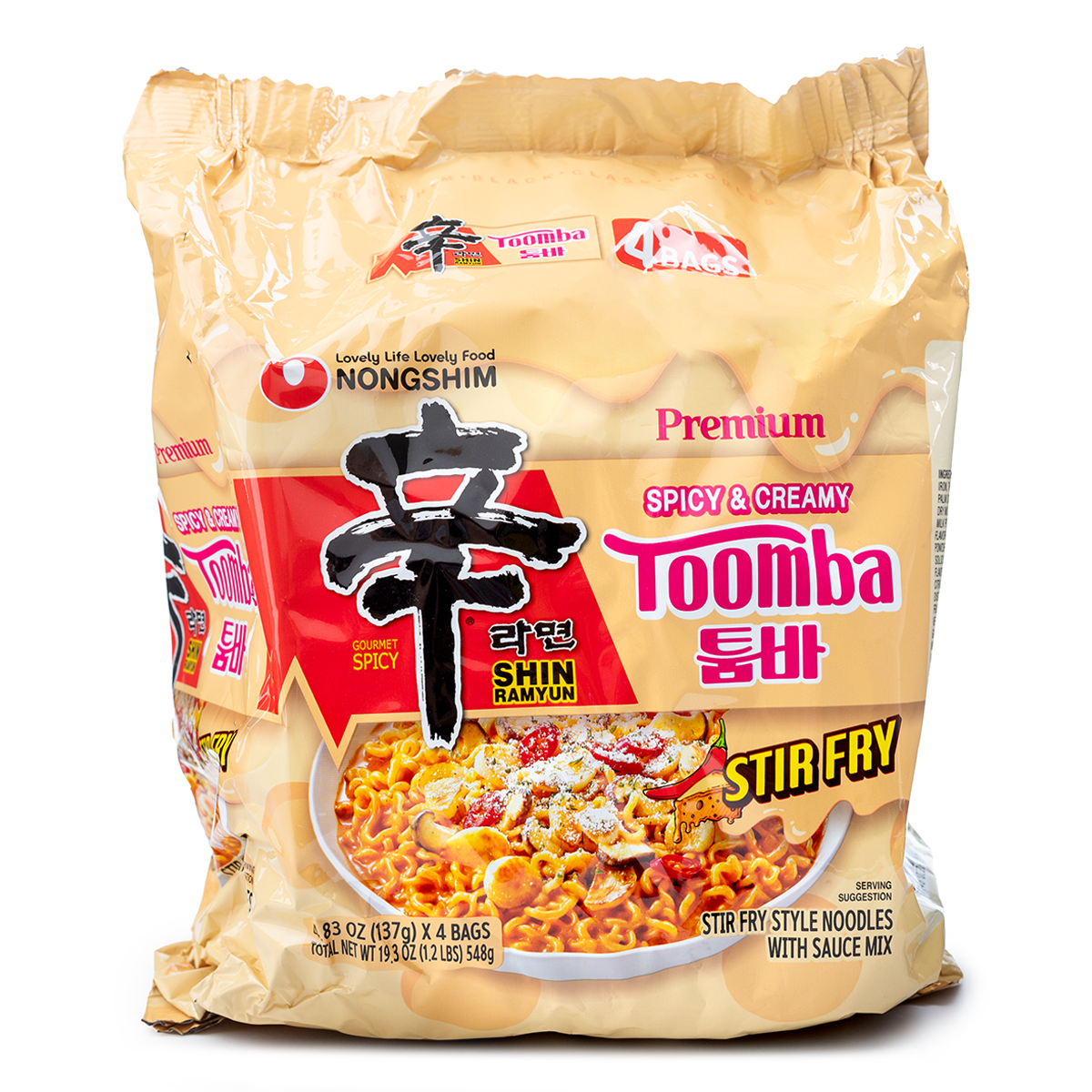 NONGSHIM Shin Ramyun Toomba 4.83 oz*4 each - 1 Unit