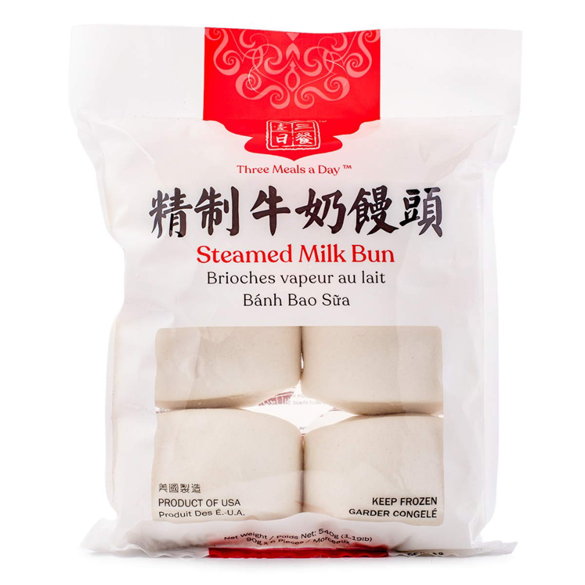 Steamed Milk Bun 6.00 count