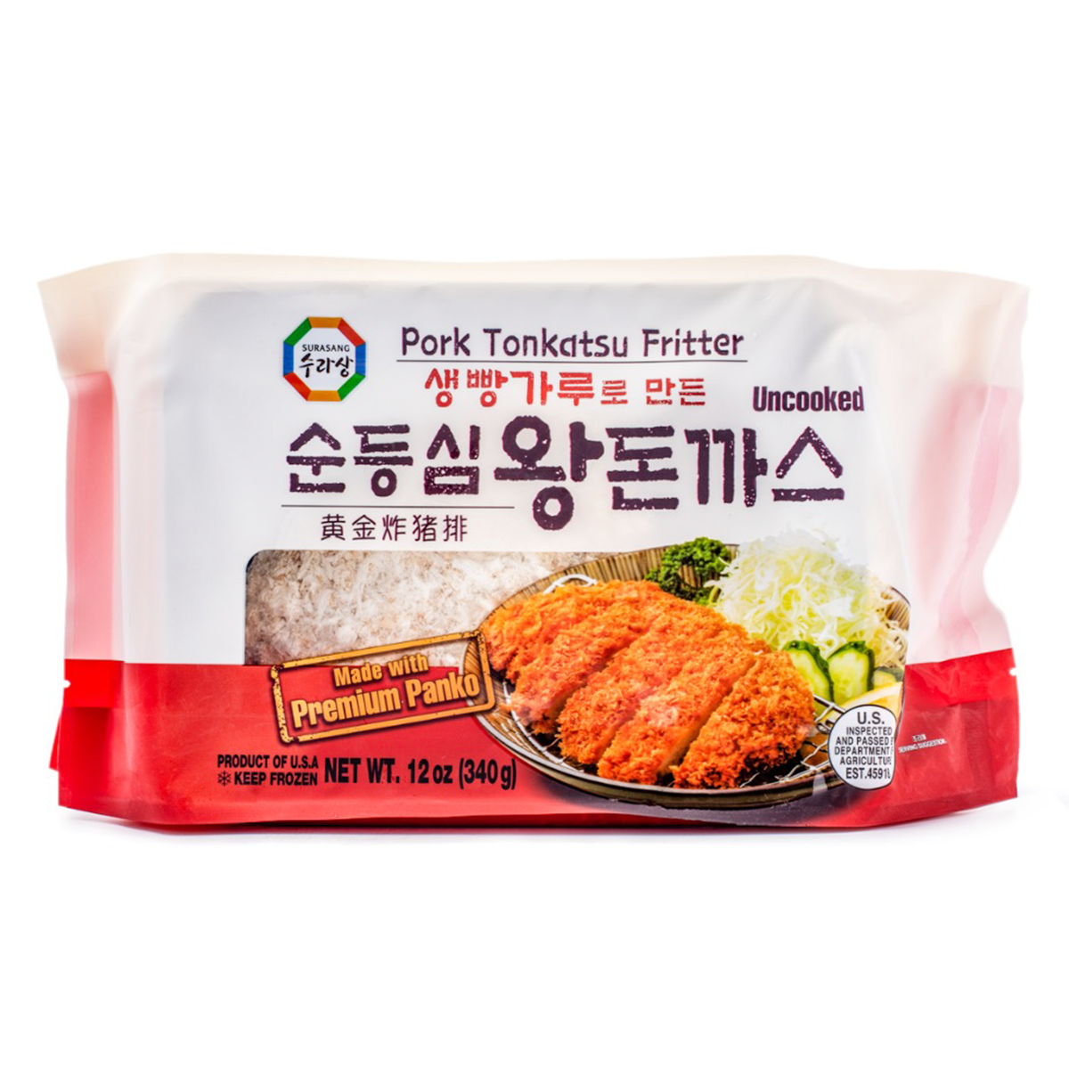 Surasang Pork Tonkatsu Cutlet 12oz x 1bag