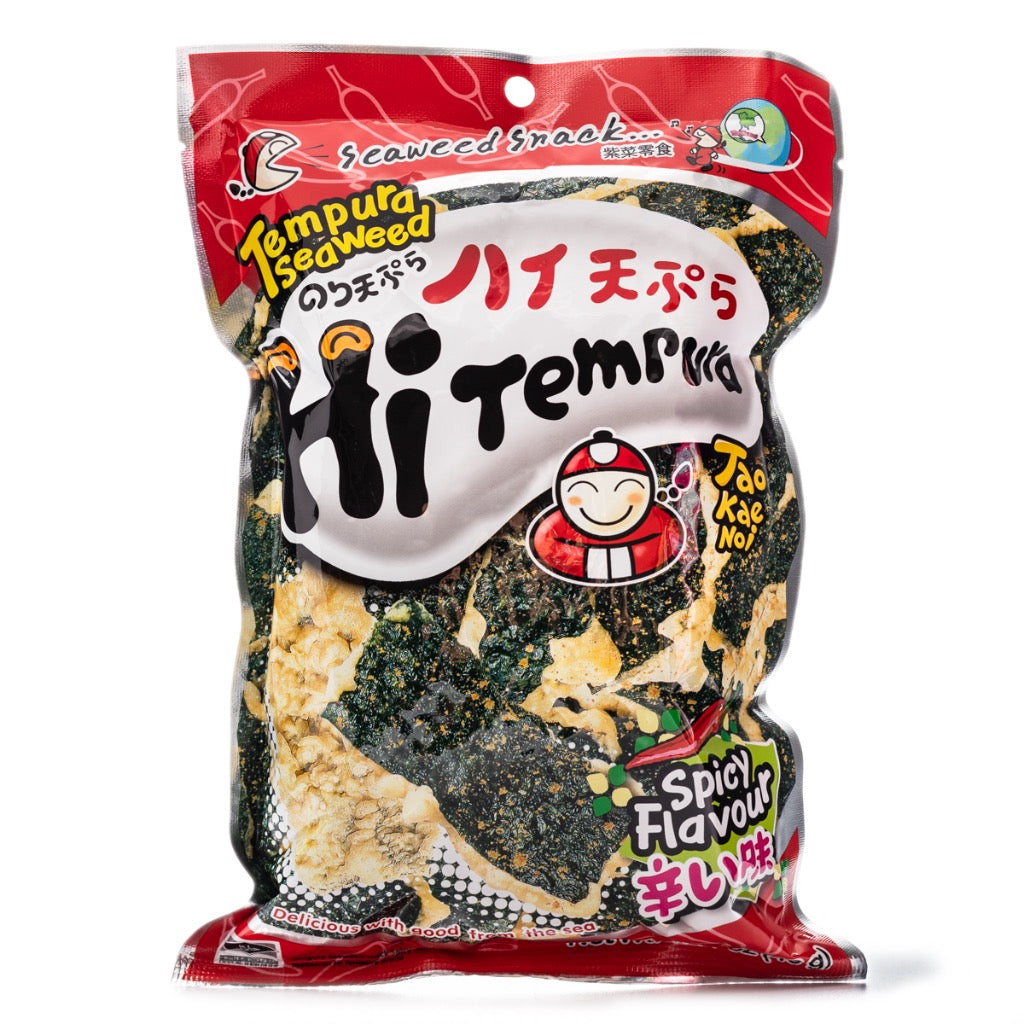 TAO KAE NOI Super Crispy Grilled Seaweed Hot Tempura Flavor 40g