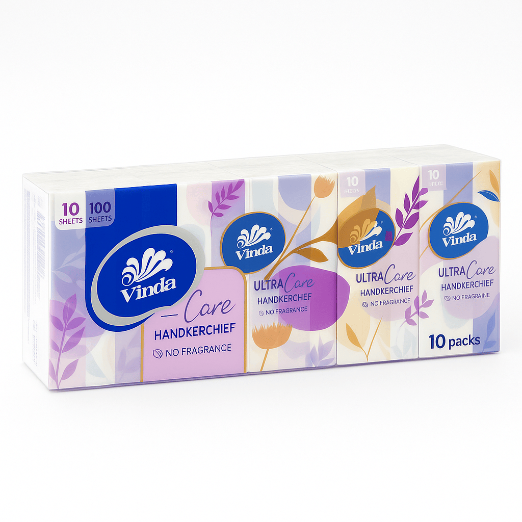 Vinda Ultra Care Handkerchief 10 packs(10 sheet)