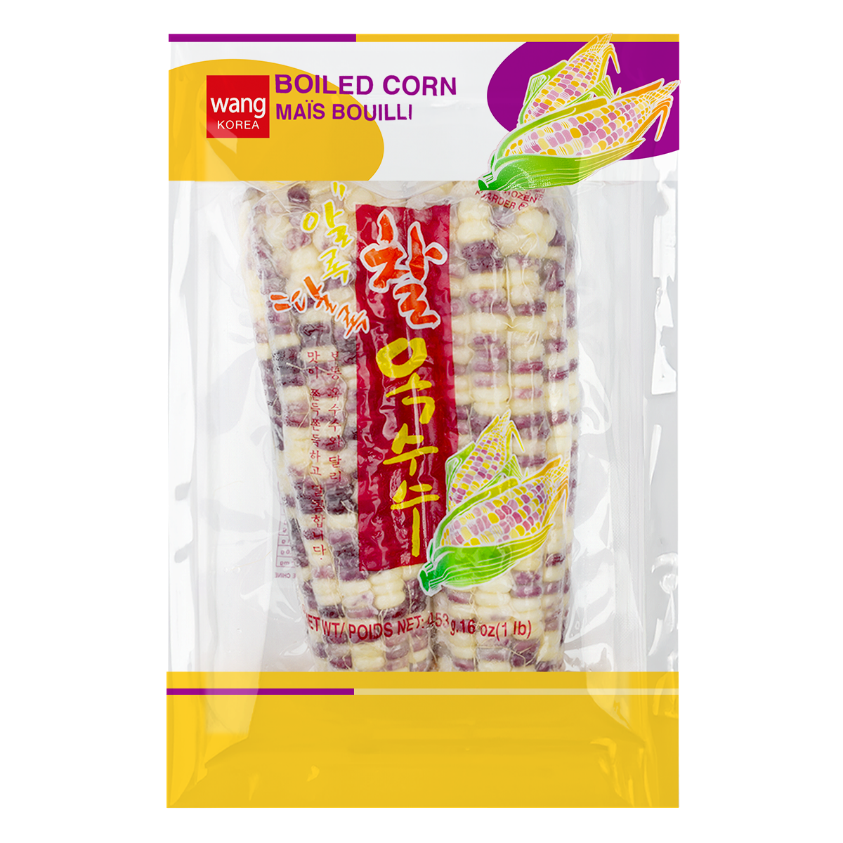 Wang Boiled Sweet Waxy Corn, Frozen 12.69oz