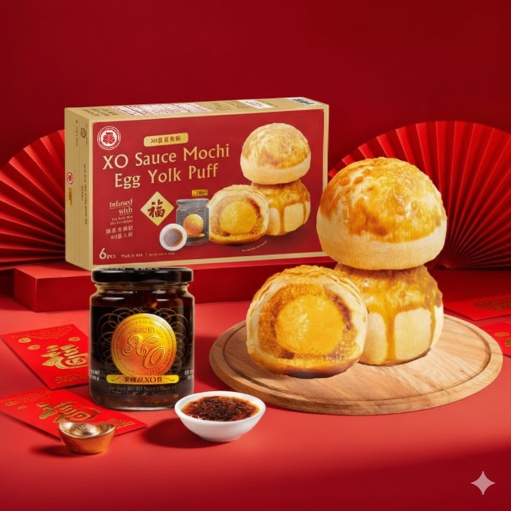 XO Sauce Mochi Egg Yolk Puff
