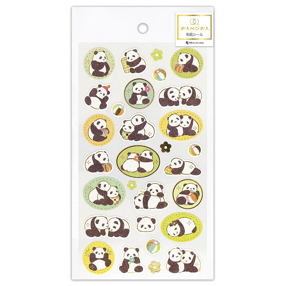 Japanese Seal Large W A N O W A Panda
