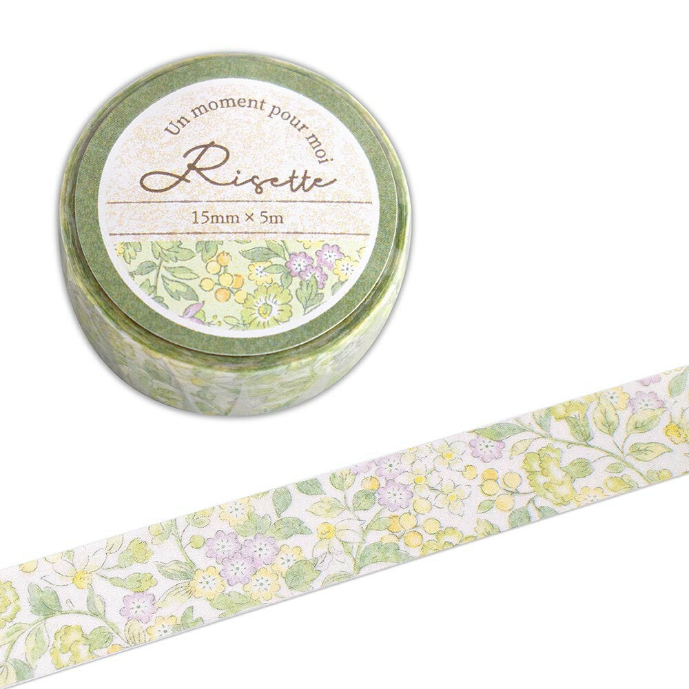 MASKING TAPE Green flowers