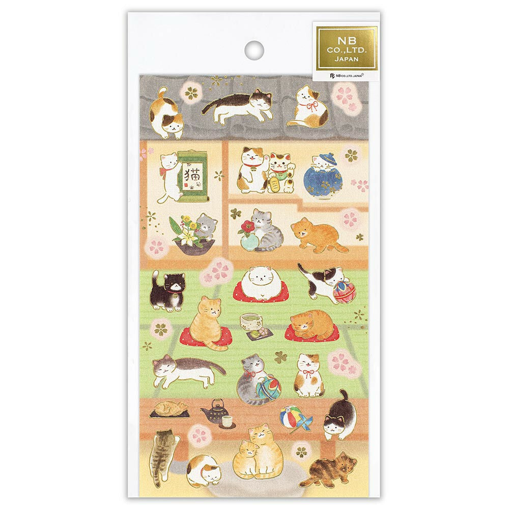 Japanese seal large cat and Japanese-style room