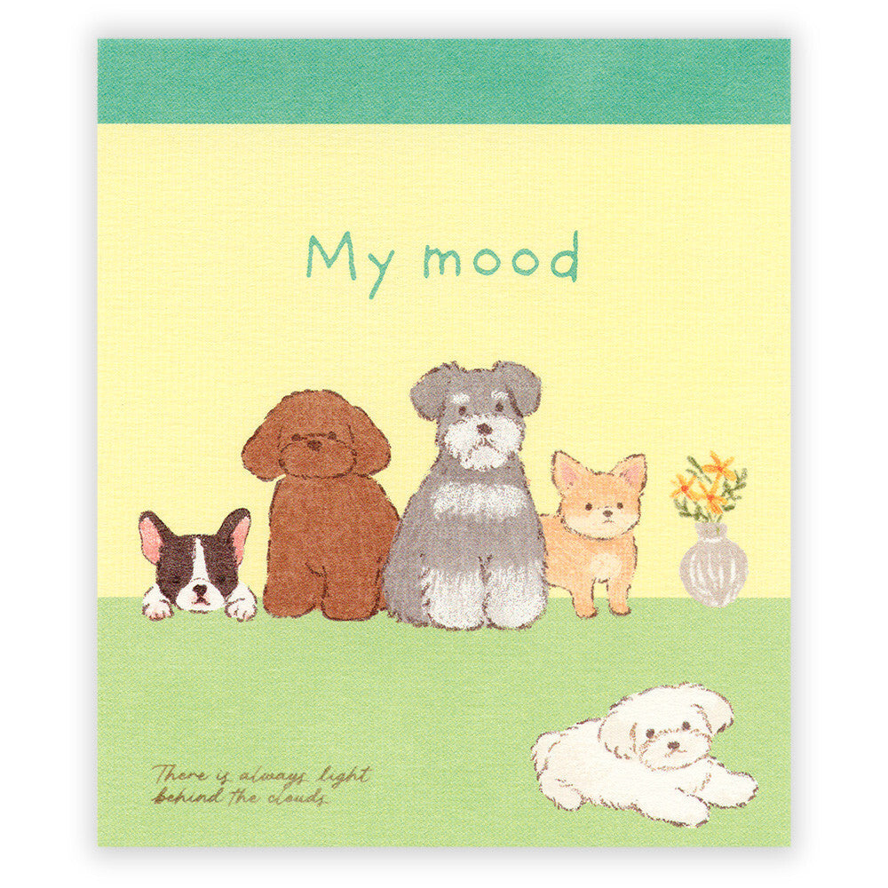 Memo book made in Japan, My Mood - Green