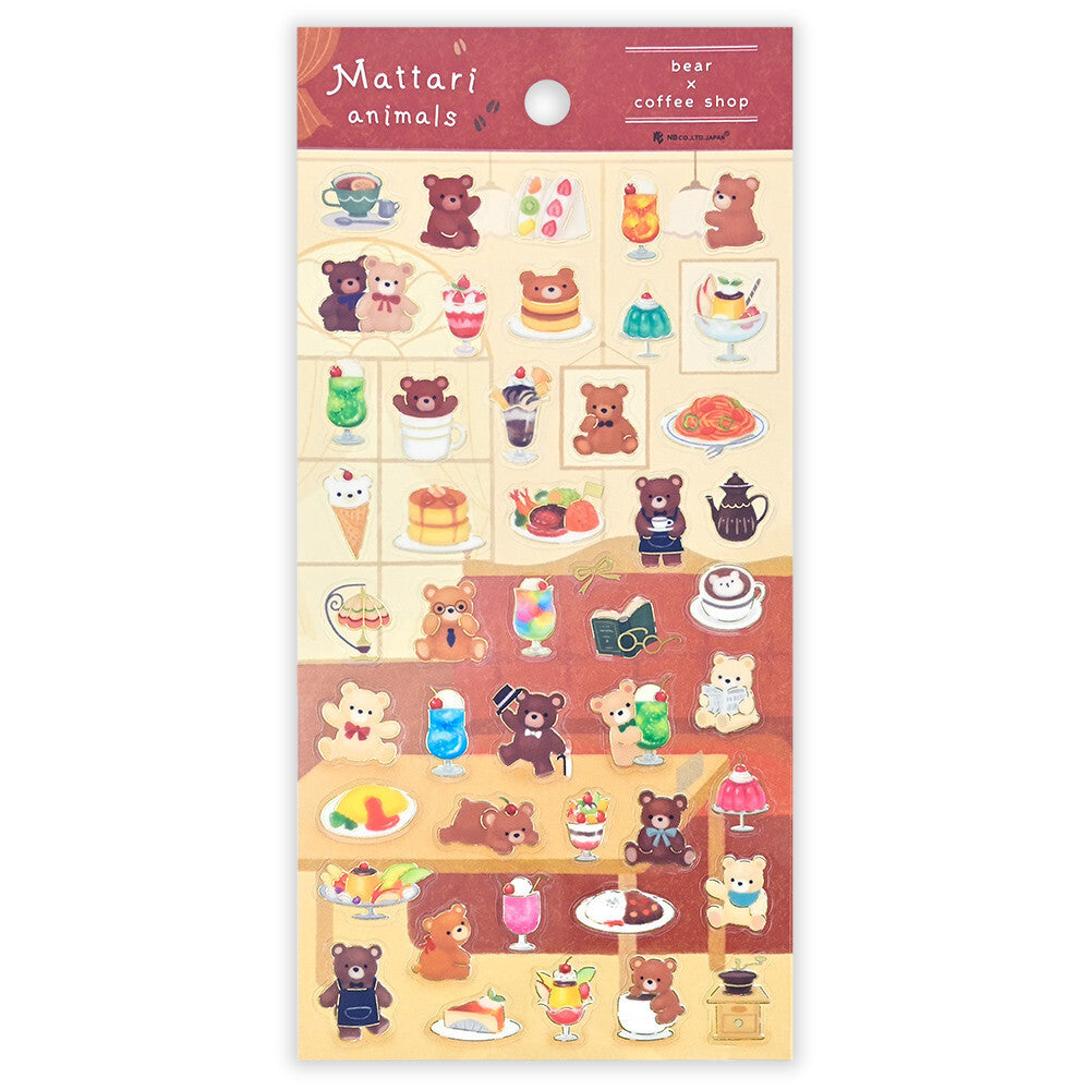 Large transparent sticker, Bear