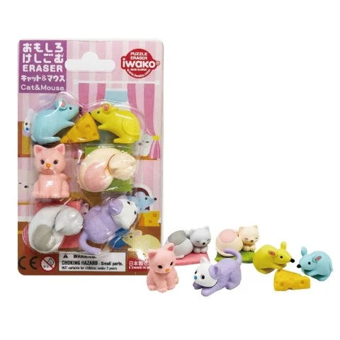 IWAKO CAT AND MOUSE Eraser