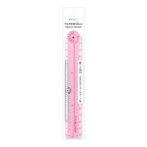 MIDORI | Color Stationery | Ruler | Pink