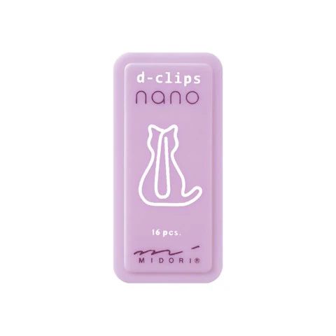 MIDORI | D-Clips nano | Paper Clip | Cat