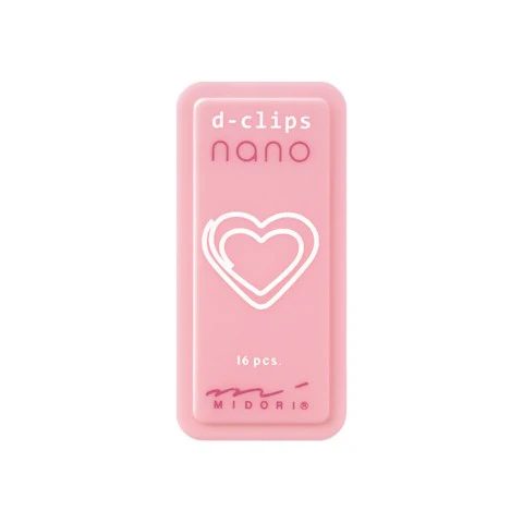 MIDORI | D-Clips nano | Paper Clip | Heart