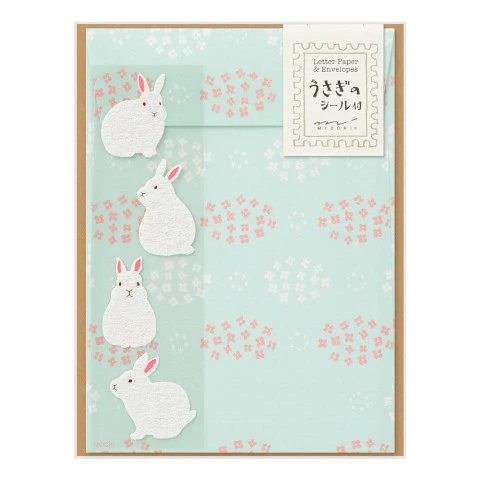 MIDORI | Animal Motif | Stationery Paper | Rabbit