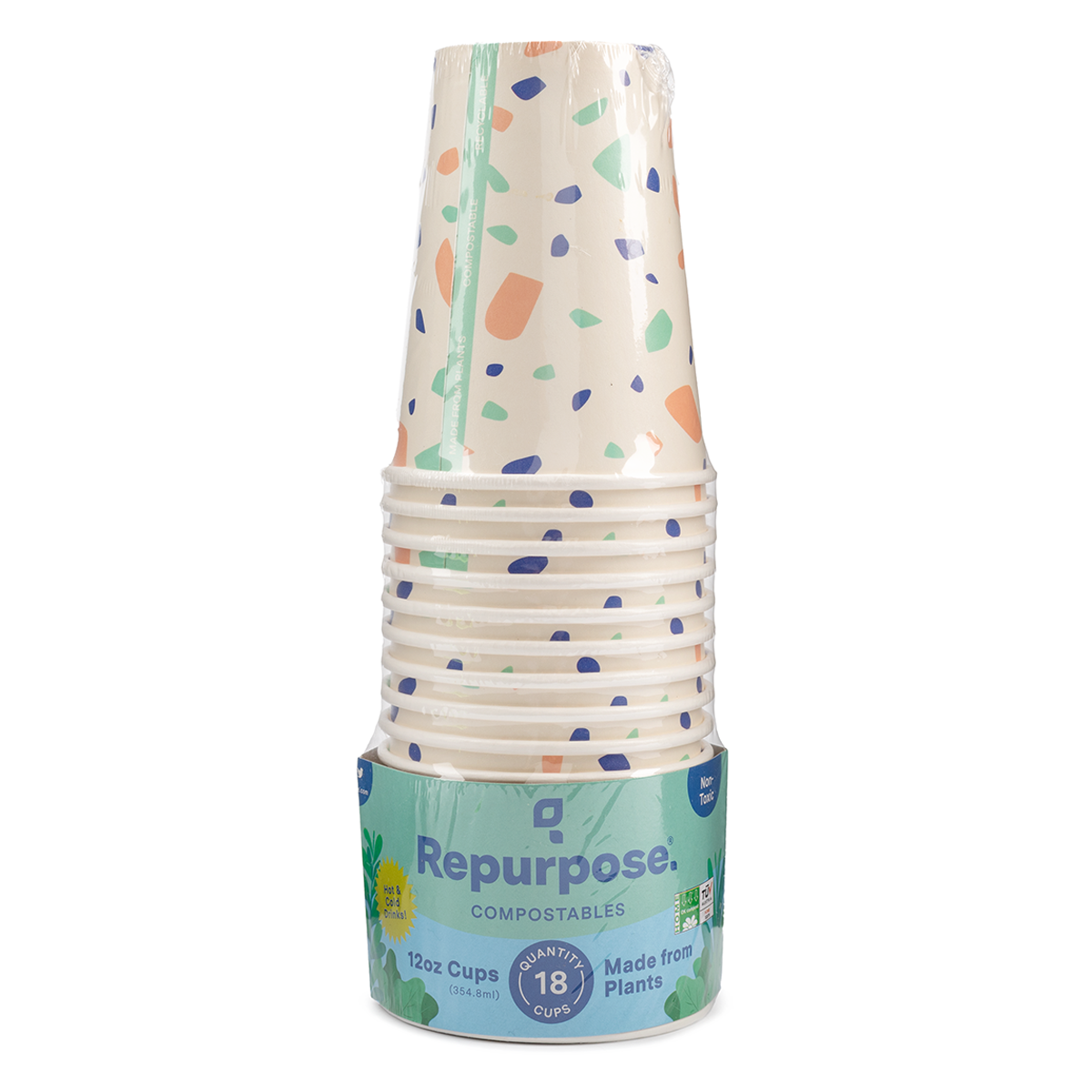 2oz 18ct Paper Cups, Compostable