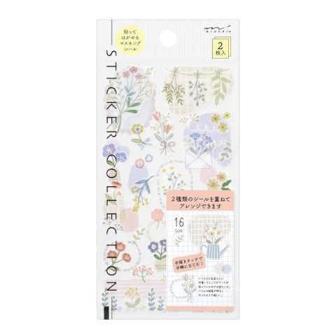 MIDORI | Sticker | TWO SHEETS FLOWER