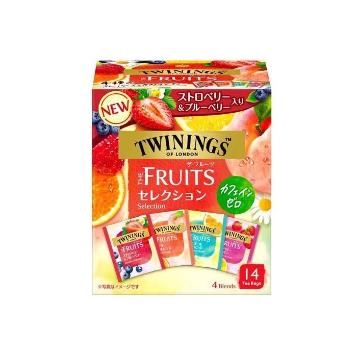Kataoka x TWININGS THE FRUITS SELECTION Caffeine-free Assorted Fruit Flavor Tea Bags (4 Flavors) 14 Bags