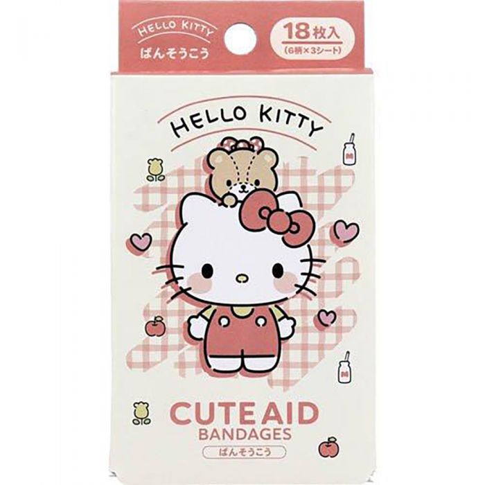 Santan x Sanrio Hello Kitty cartoon pattern bandages vol.4 18 pieces