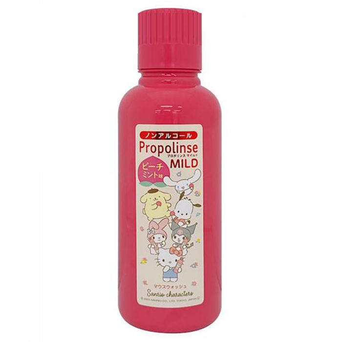 Propolinse x Sanrio Characters Gentle Propolis Mouthwash (Alcohol-Free/Peach Mint Flavor) 450ml