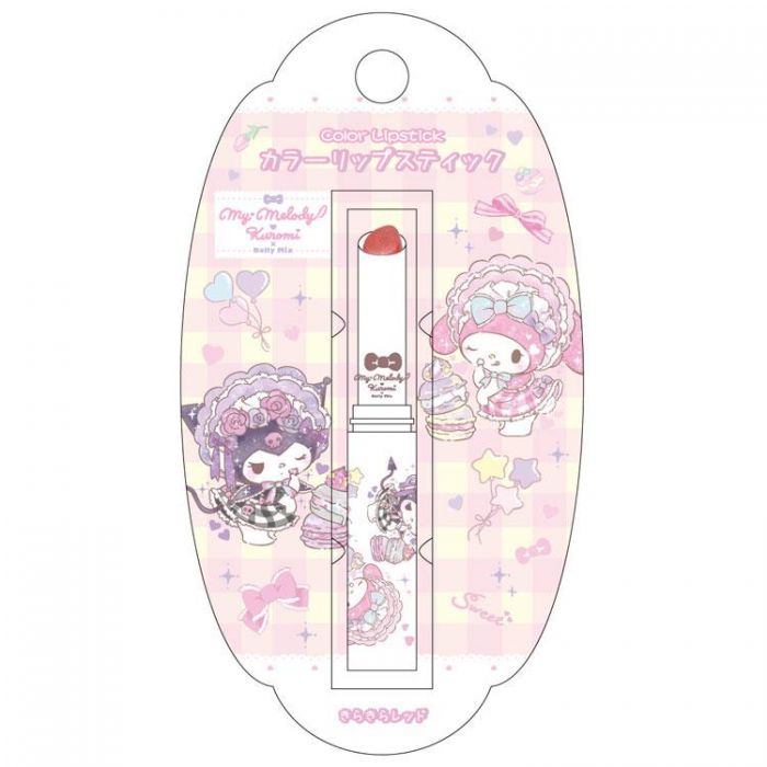 Santan My Melody & Kuromi x Dolly Mix Character Tinted Glitter Lip Balm (Sparkling Red) 2g