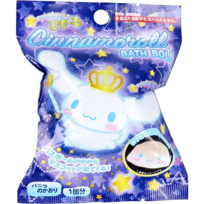 Santan Cinnamoroll Glowing Bath Ball Vanilla Scent 75g