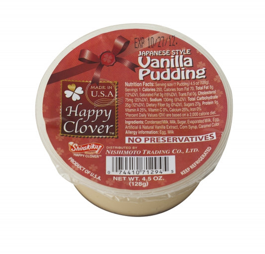 Happy Clover Pudding Japanese Vanilla Flavor 128 g