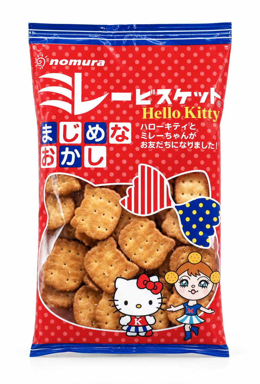 Nomura Millet Biscuit Salty 100g - Hello Kitty Shaped