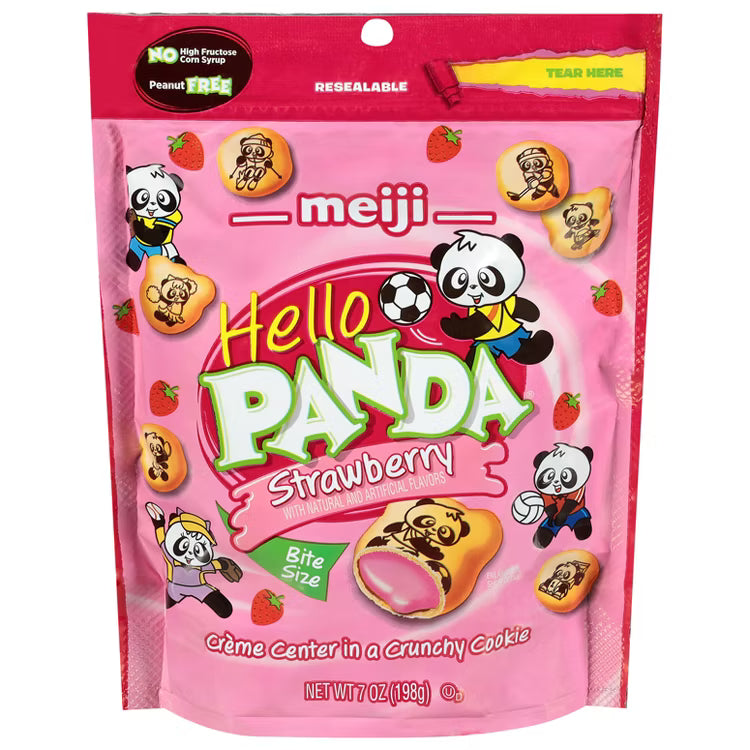 Meiji Hello Panda Bag Strawberry