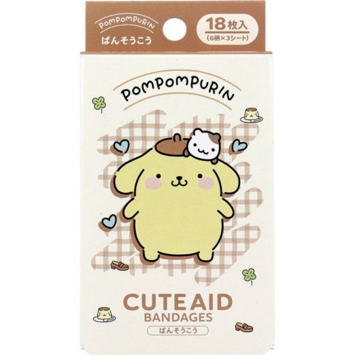 Santan x Sanrio Pudding Dog Cartoon Pattern Band-Aid vol.4 18 pieces