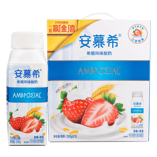 [An Mu Xi] Greek Style Yogurt (Strawberry) 200g x 10ct