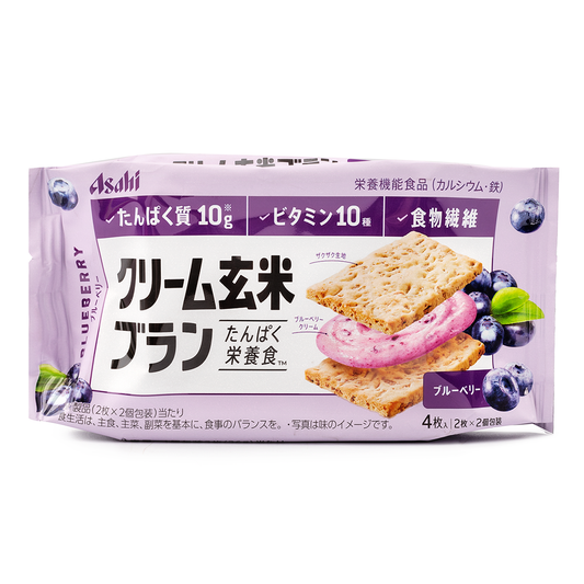 Asahi Cream Genmai Blanc Blueberry