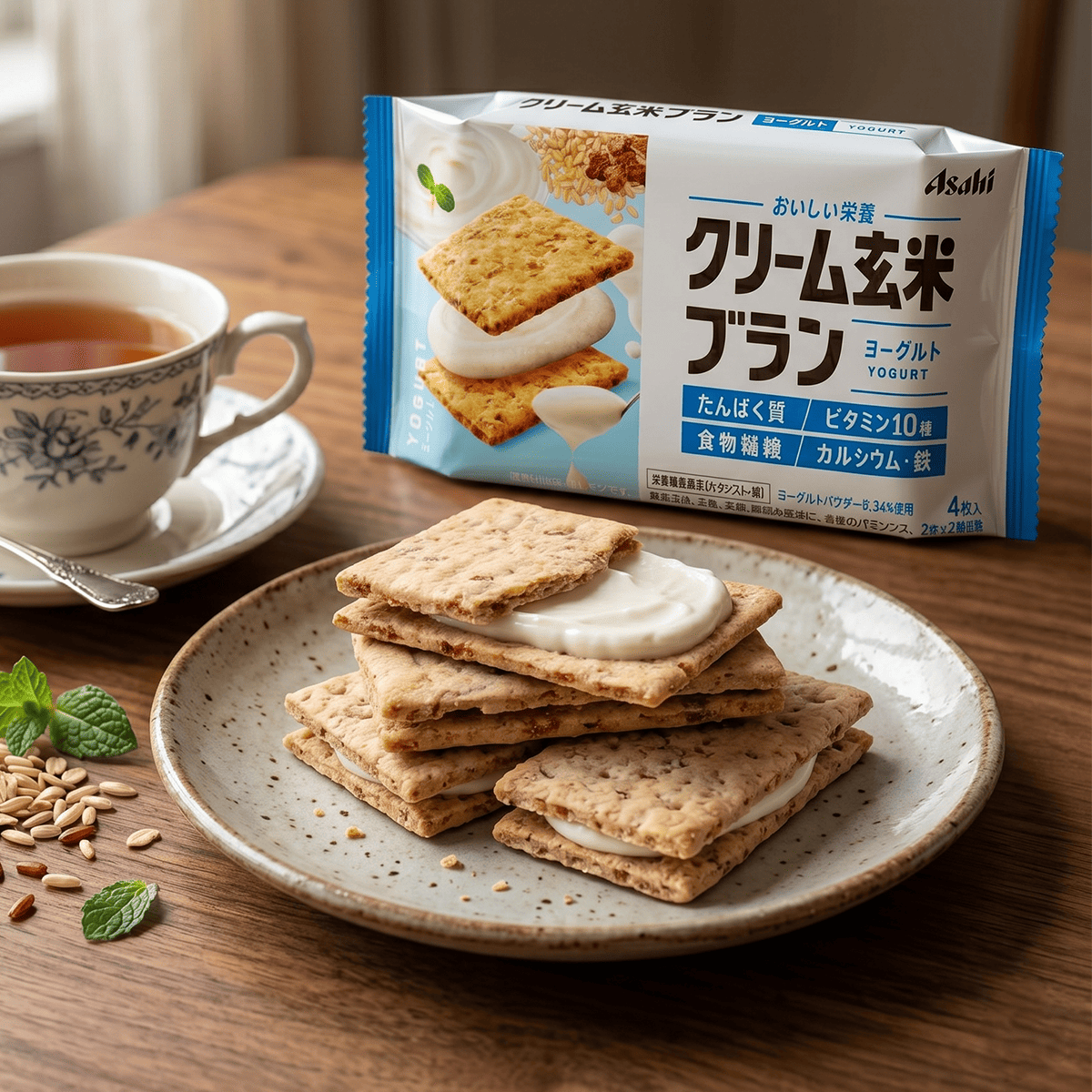 Asahi Cream Genmai Blanc Yogurt
