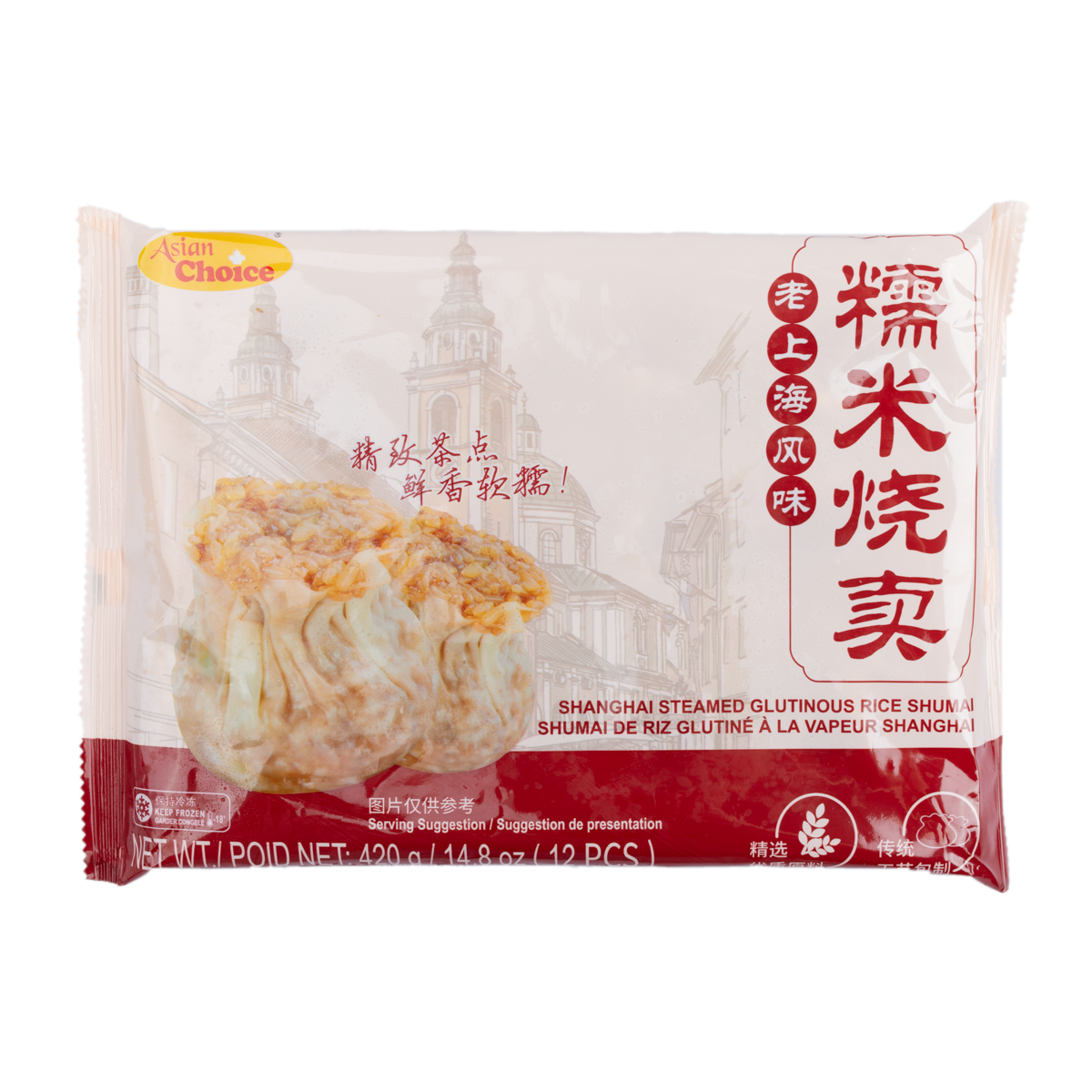 Asian Choice Shanghai Steamed Glutinous Rice Shumai 420.00 g