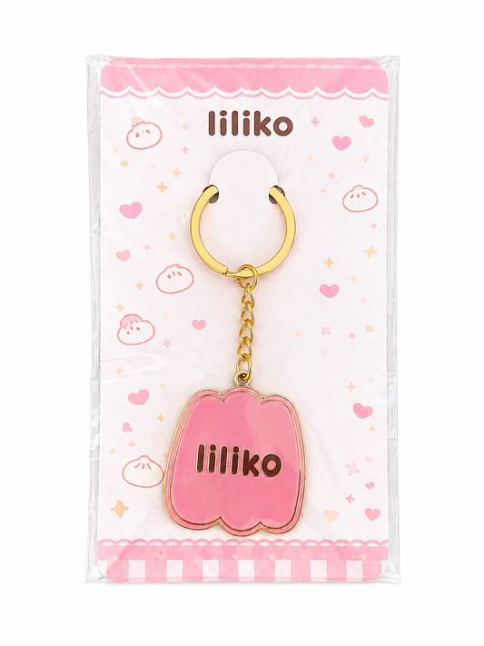 Liliko Pink Logo Keychain