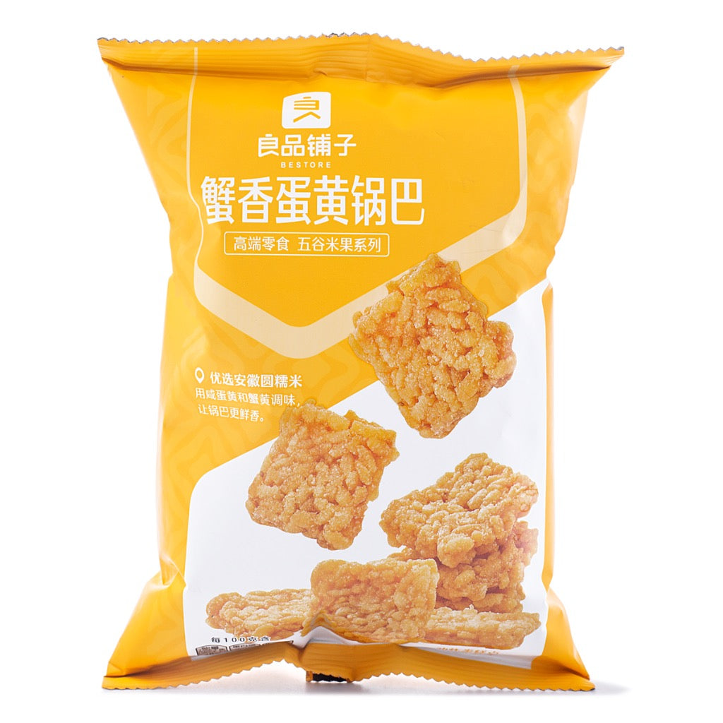 BESTORE CRAB-FLAVORED EGG YOLK RICE CRUST 75G