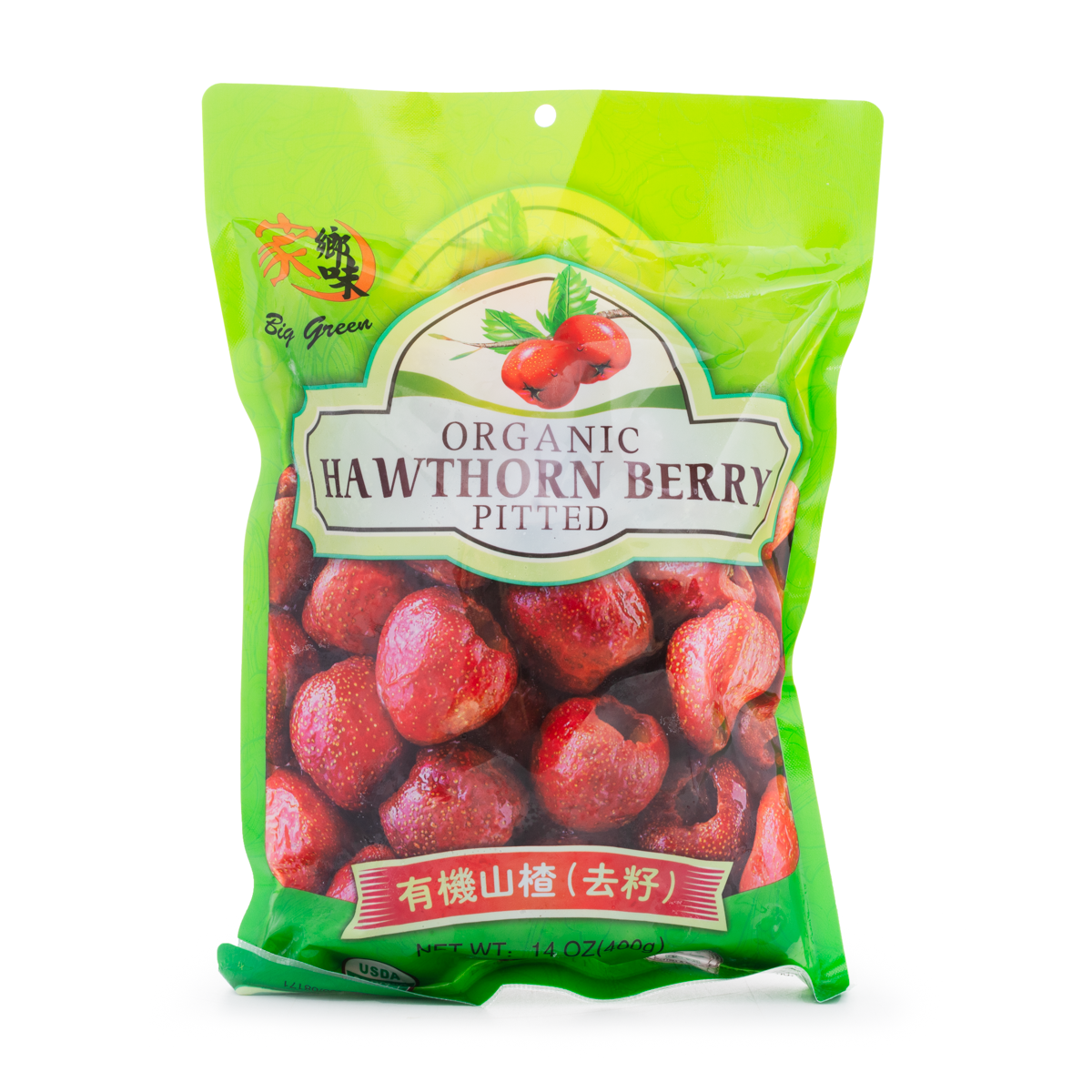 Big Green Organic Pitted Hawthorn Berry (frozen) 400g