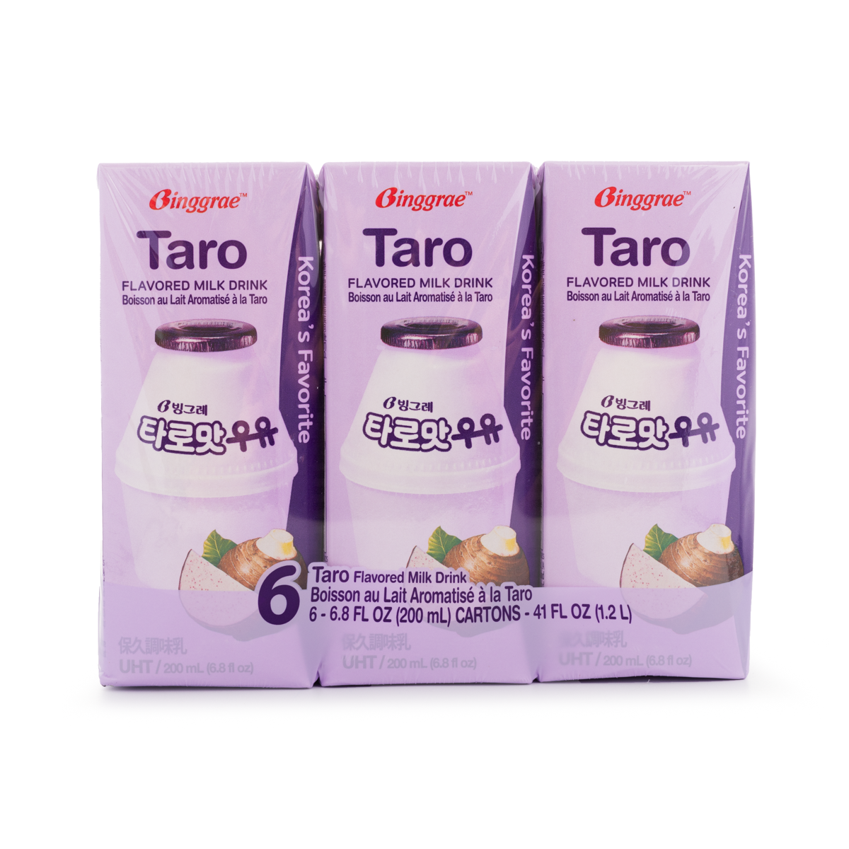 Binggrae Milk Drink, Taro Flavor 6ct